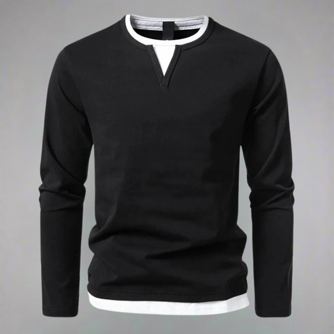Ryan™ - Modern Långärmad V-ringad Tröja – bild 2