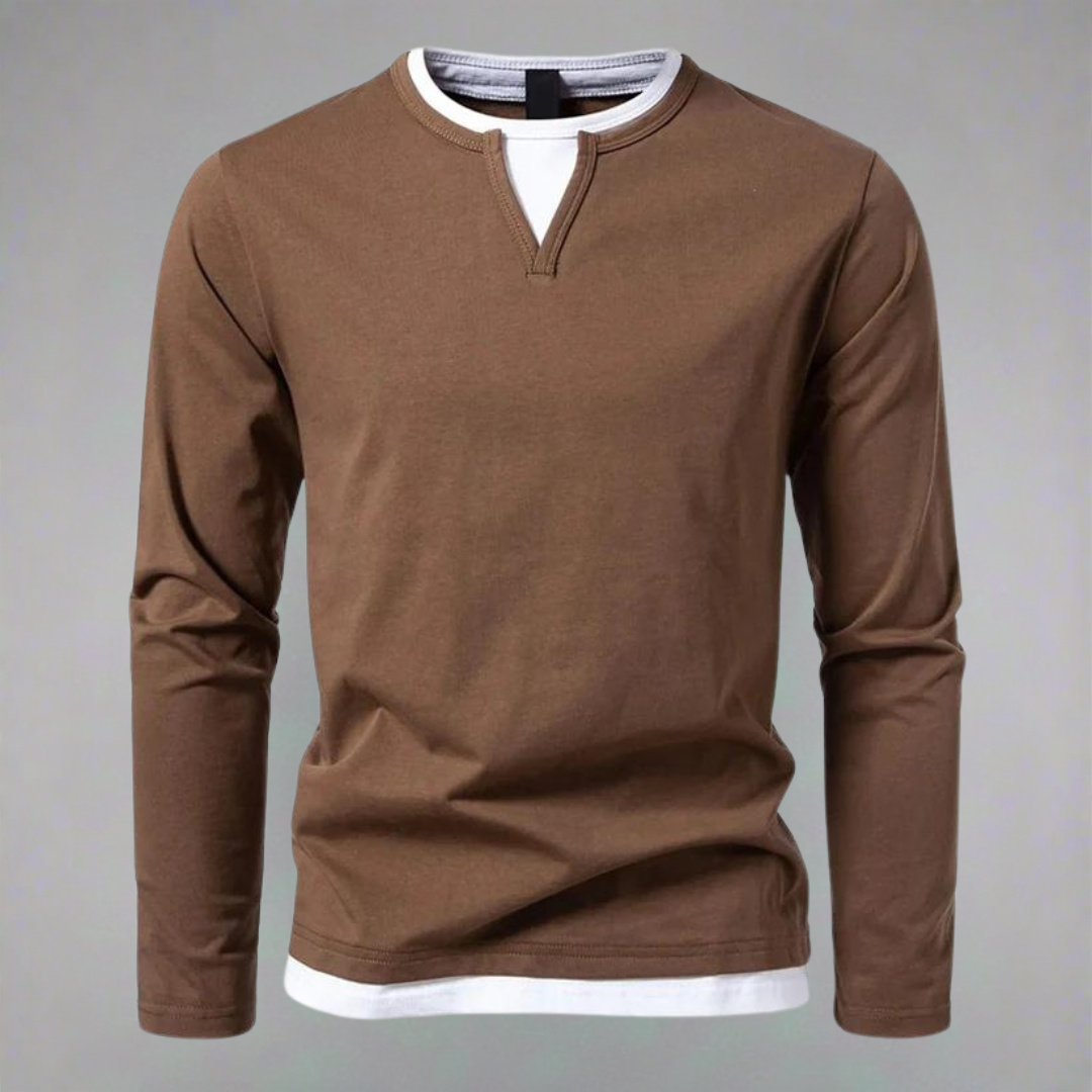 Ryan™ - Modern Långärmad V-ringad Tröja – bild 3