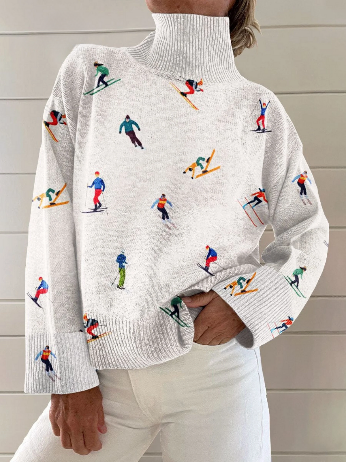 Wilma | Stickad polotröja