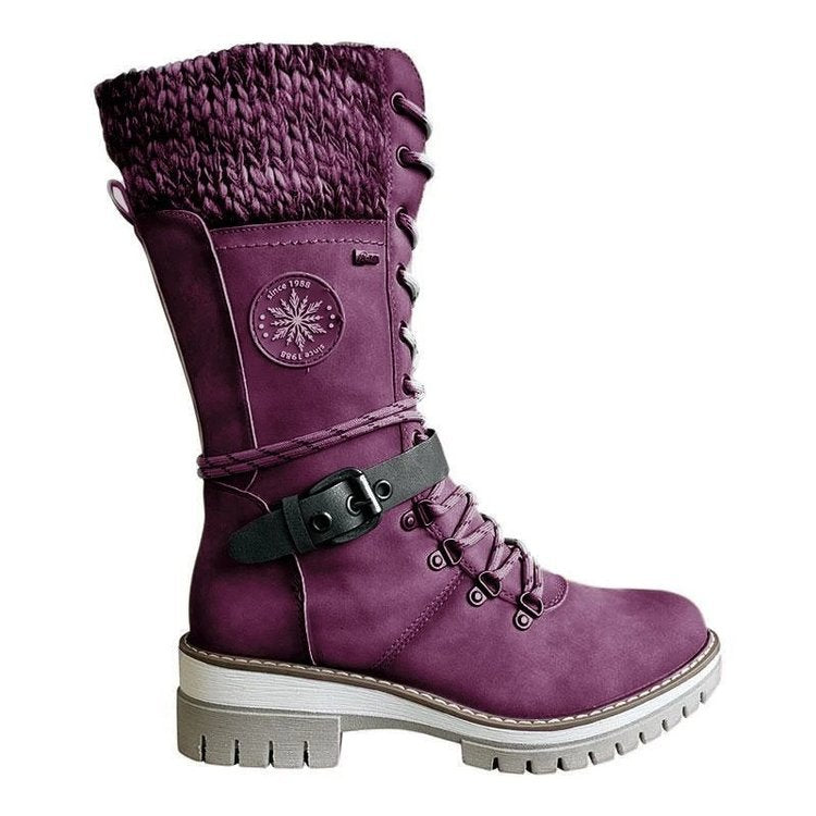 FrostLuxe™ - Vattentäta Snörade Mid-Calf Boots – bild 5