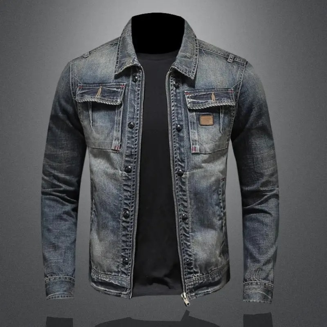 Roman™ - Klassisk Denimjacka – bild 3