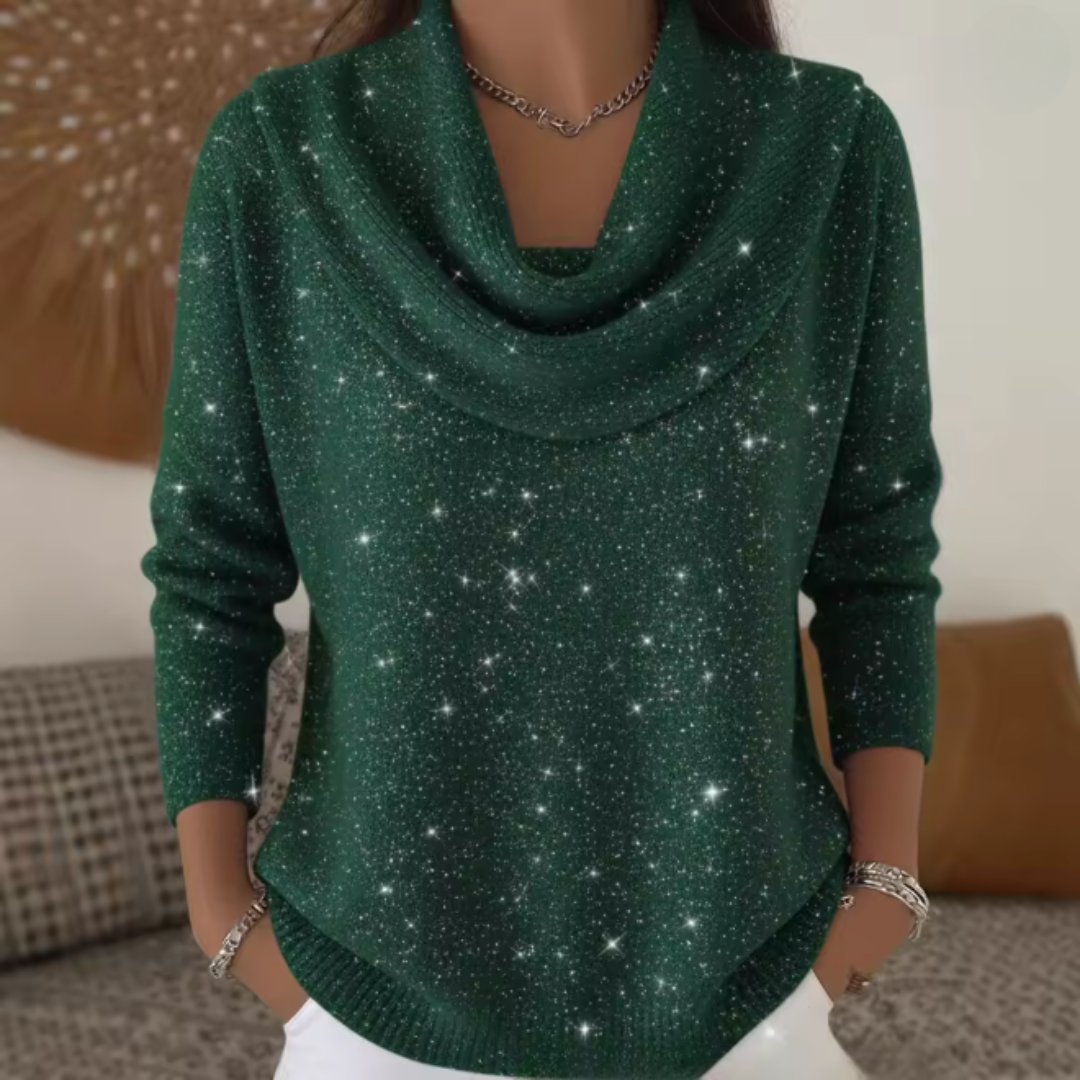 Lana | Elegant tröja med glittrande detaljer