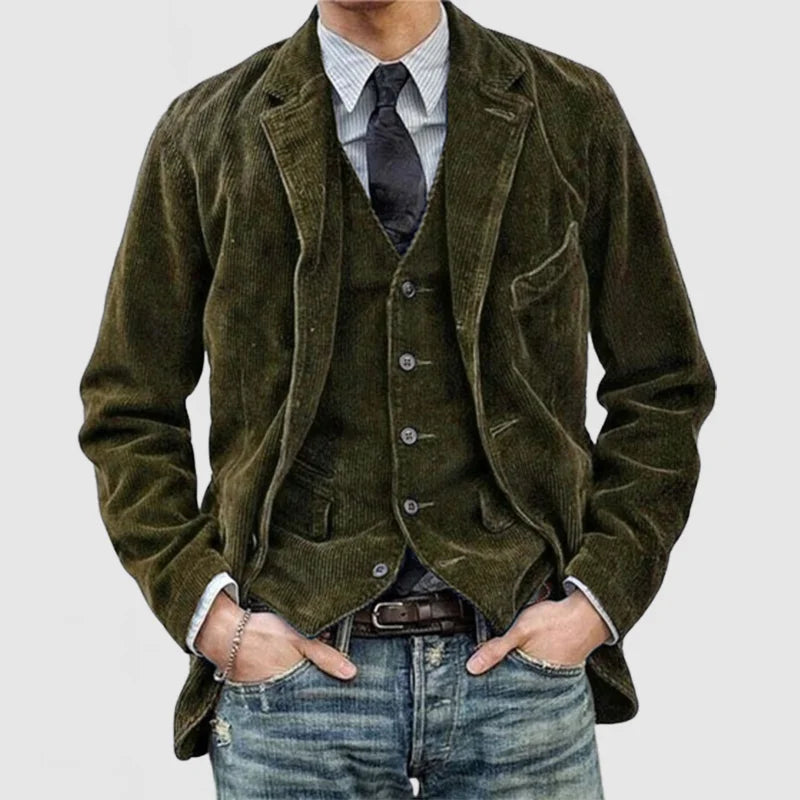 Adam™ - Herr Vintage Blazer Och Västen – bild 4