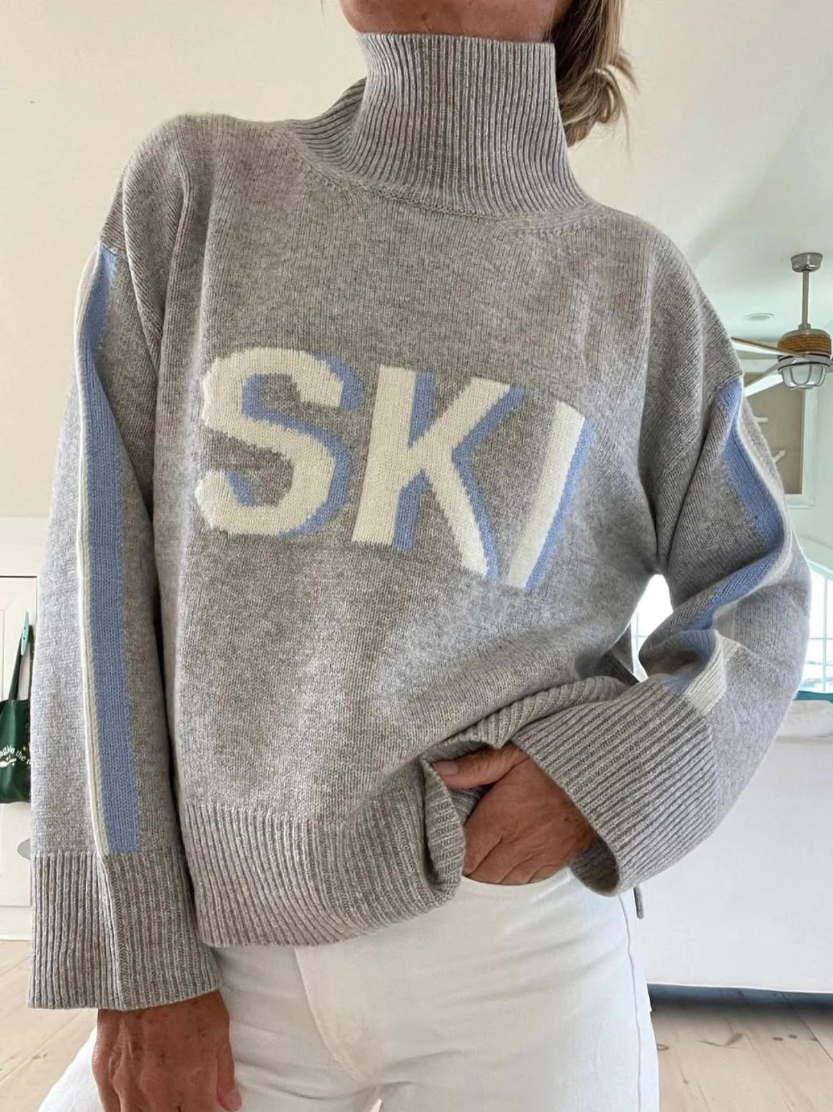 Stella | Stickad polotröja