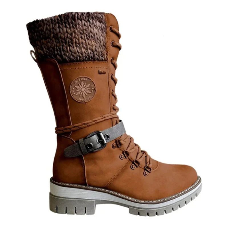 FrostLuxe™ - Vattentäta Snörade Mid-Calf Boots – bild 12