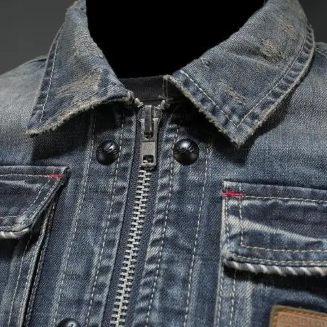 Roman™ - Klassisk Denimjacka – bild 6