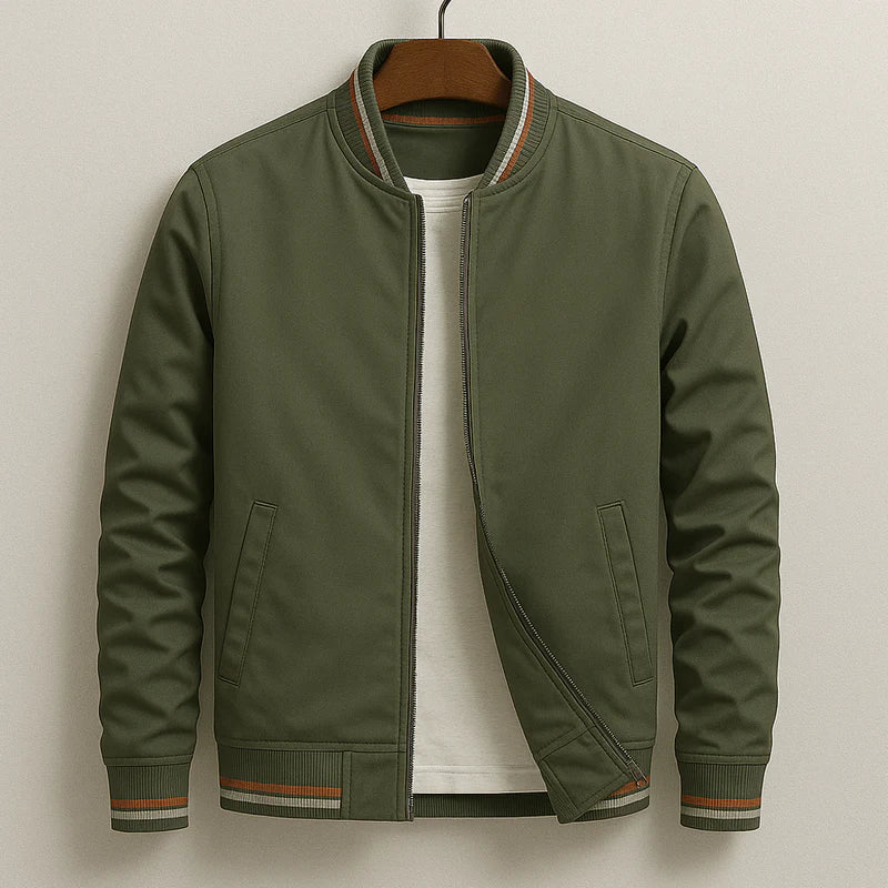 Maverick™ - Stilfull Randig Bomberjacka – bild 2