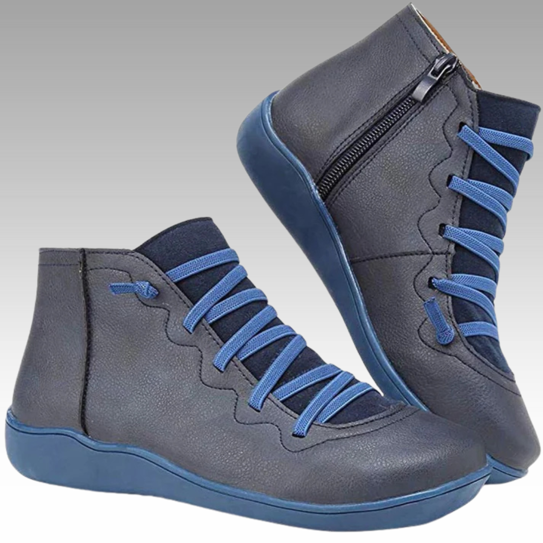 Nina™ - Trendiga Ortopediska Ankelboots i Vintage-stil – bild 5