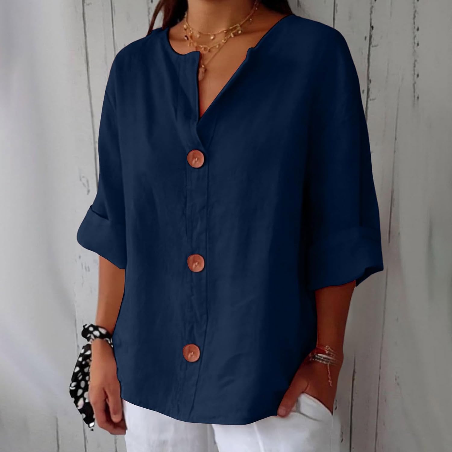 Julia™ | Lös Sittande Elegant Blus
