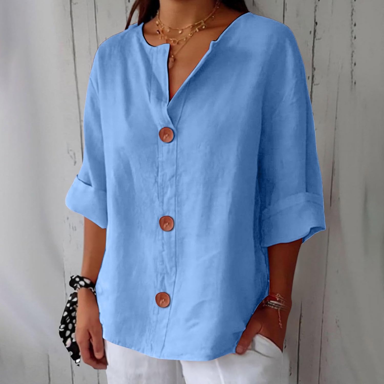 Julia™ | Lös Sittande Elegant Blus – bild 2