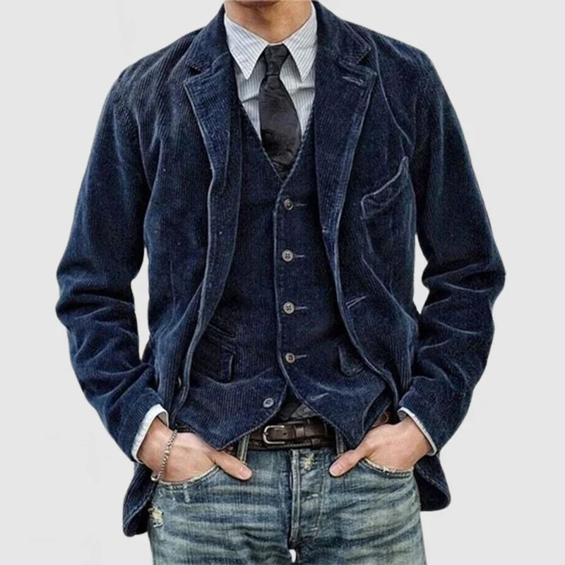 Adam™ - Herr Vintage Blazer Och Västen – bild 2