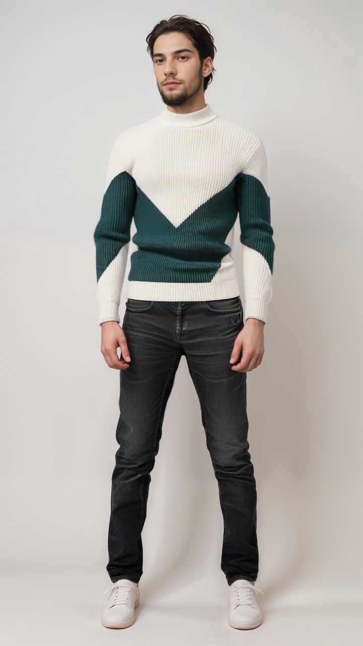 Niklas™ - Modern och Stilren Tröja – bild 12