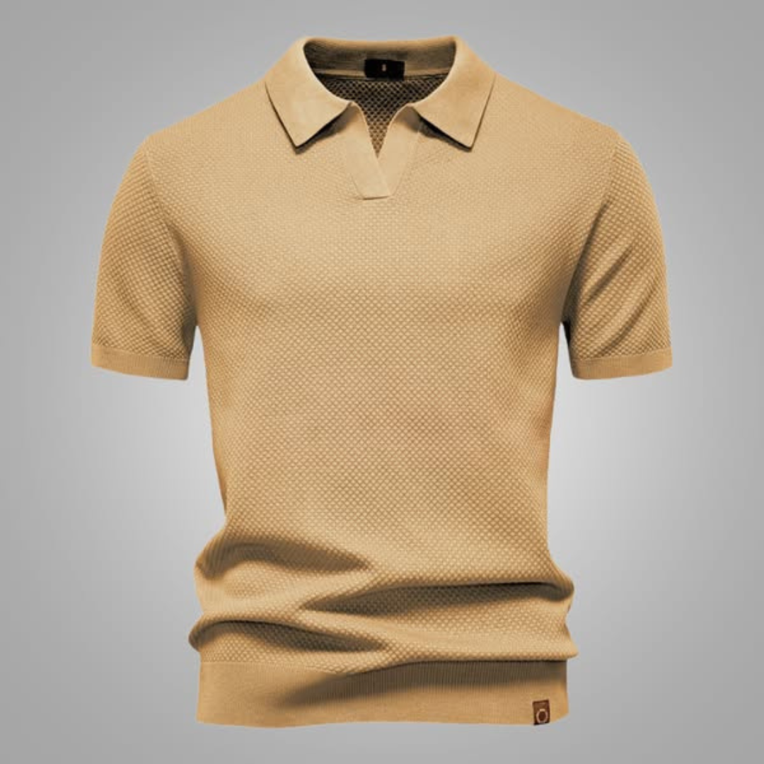 Sébastien™ - Strukturerad Pikétröja – bild 10