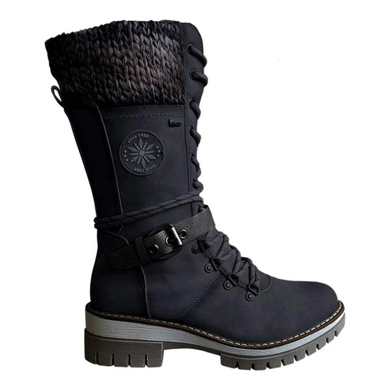 FrostLuxe™ - Vattentäta Snörade Mid-Calf Boots – bild 10