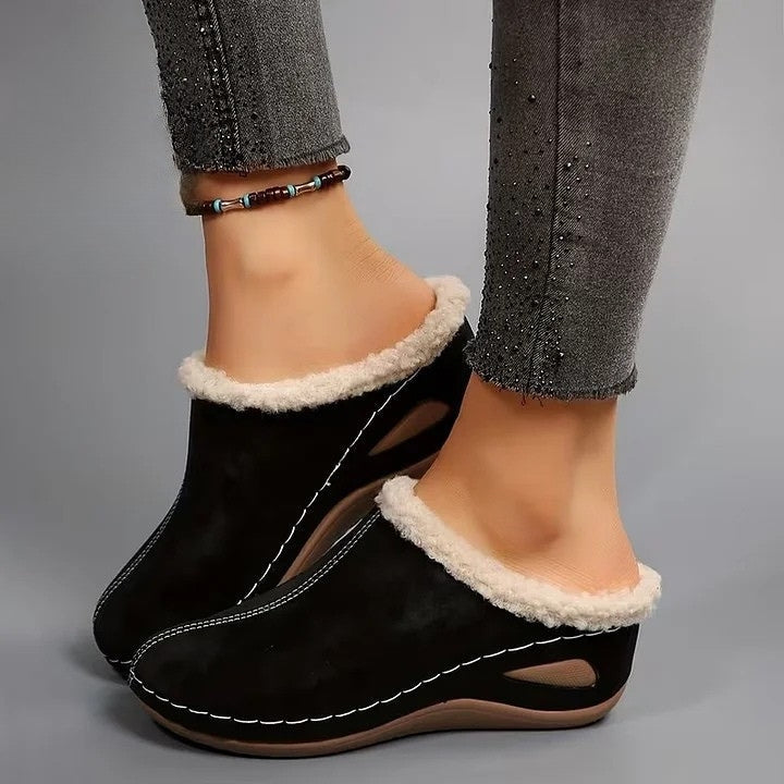 Novar | Pälsfodrade slip-on-sandaler – bild 9