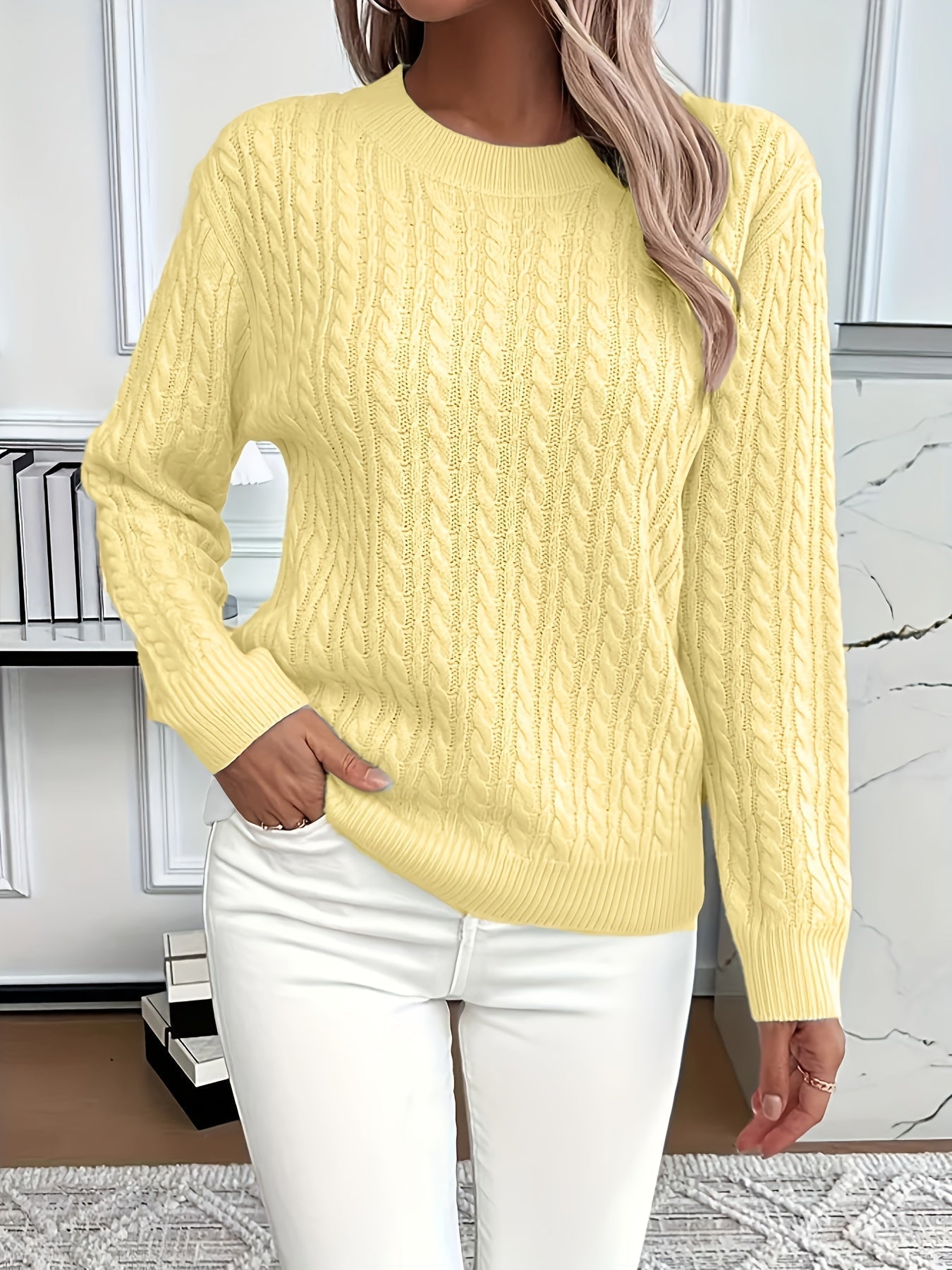Lena | Kabelstickad tröja – bild 4