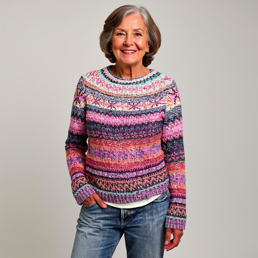 Amy | Vintage Islandstrikpullover – bild 2