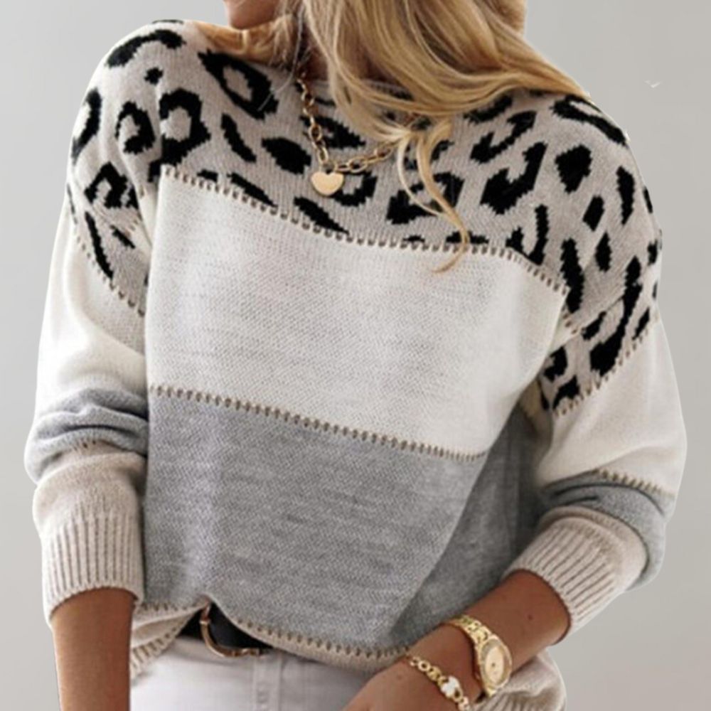 Lena | Leopardmönstrad casualtröja – bild 5