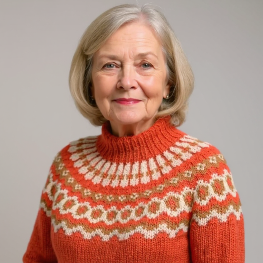 Carla | Vintage Islandstrikpullover – bild 15
