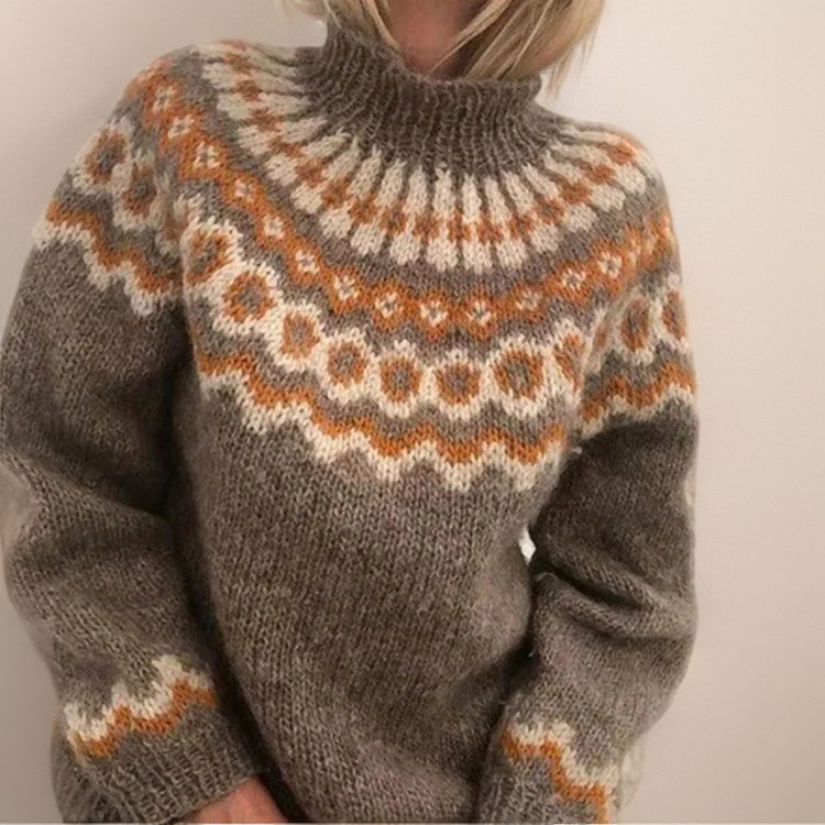 Carla | Vintage Islandstrikpullover – bild 4
