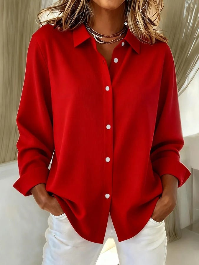 Tove | Elegant blus med knapplist – bild 3