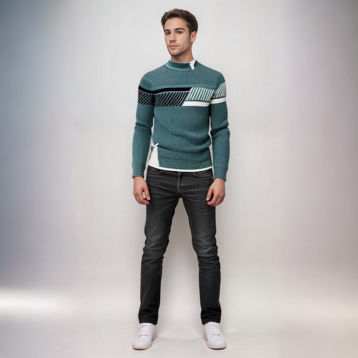 Niklas™ - Modern och Stilren Tröja – bild 9