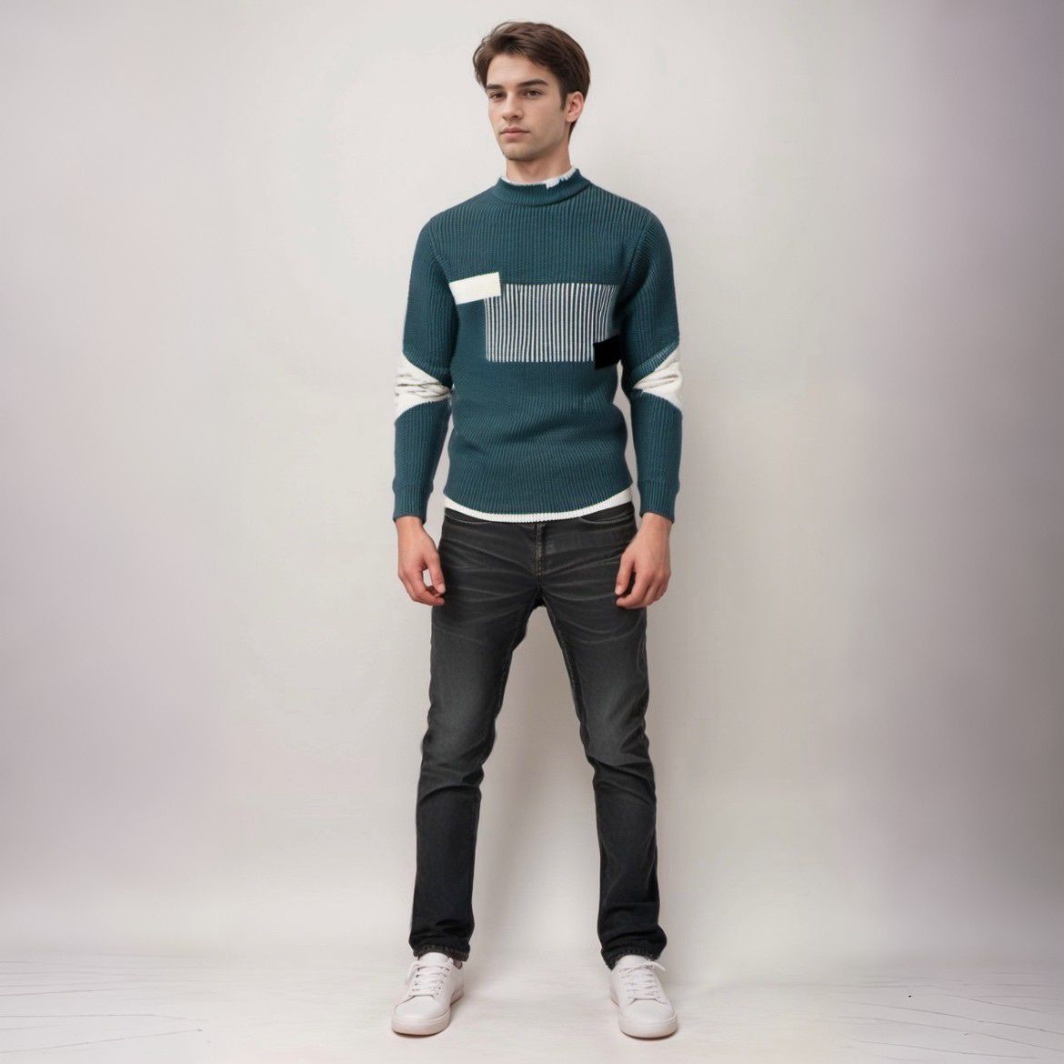 Niklas™ - Modern och Stilren Tröja – bild 15