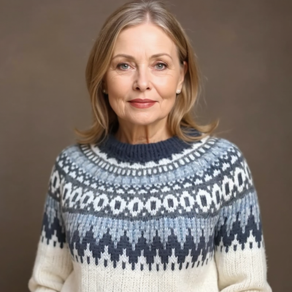 Janet | Vintage Islandstrikpullover – bild 4