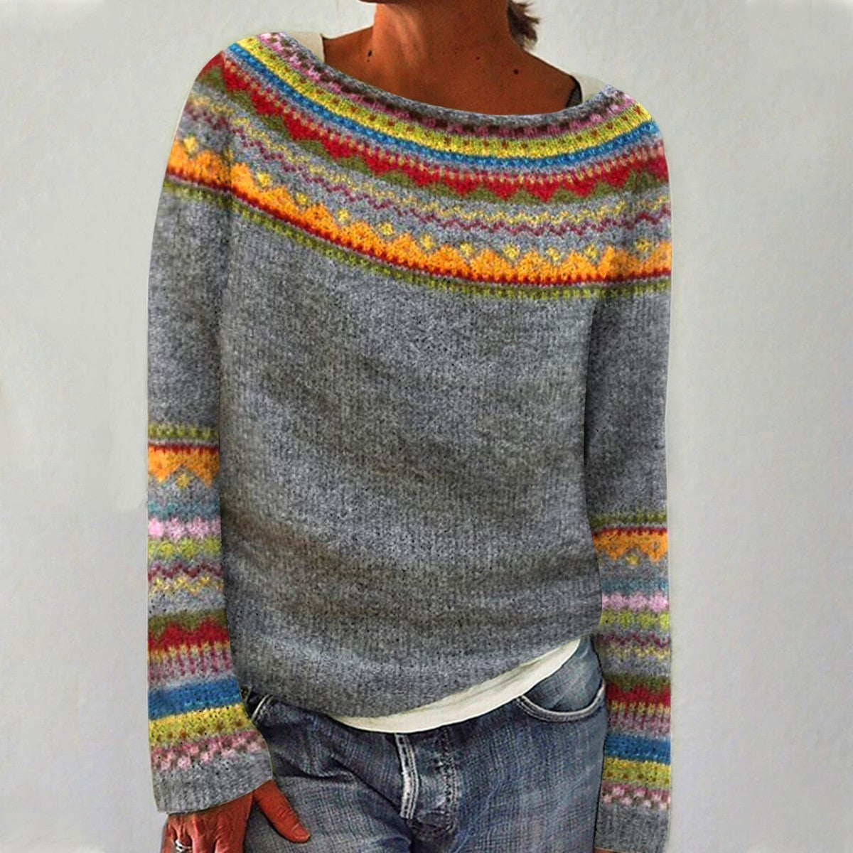 Joanna | Vintage Islandstrikpullover
