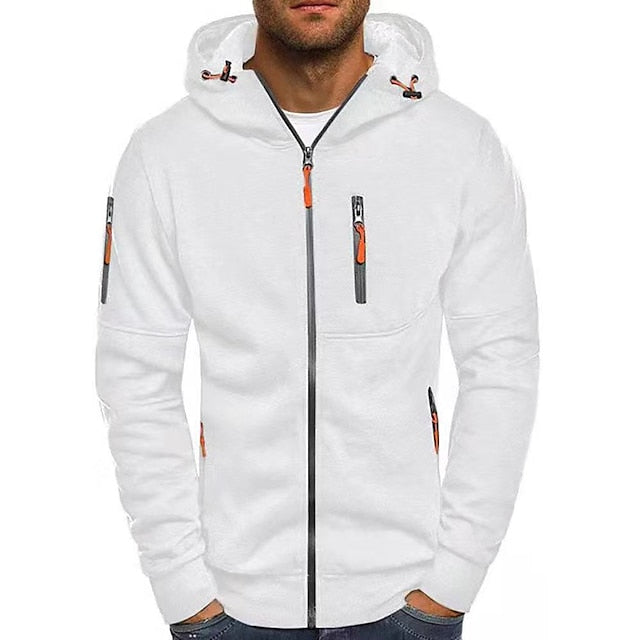 Patrick™ - Avslappnad Zip-Up Huvtröja – bild 4