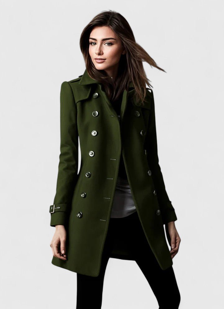 Elvera - Militärinspirerad Trenchcoat För Svalare Väder – bild 4