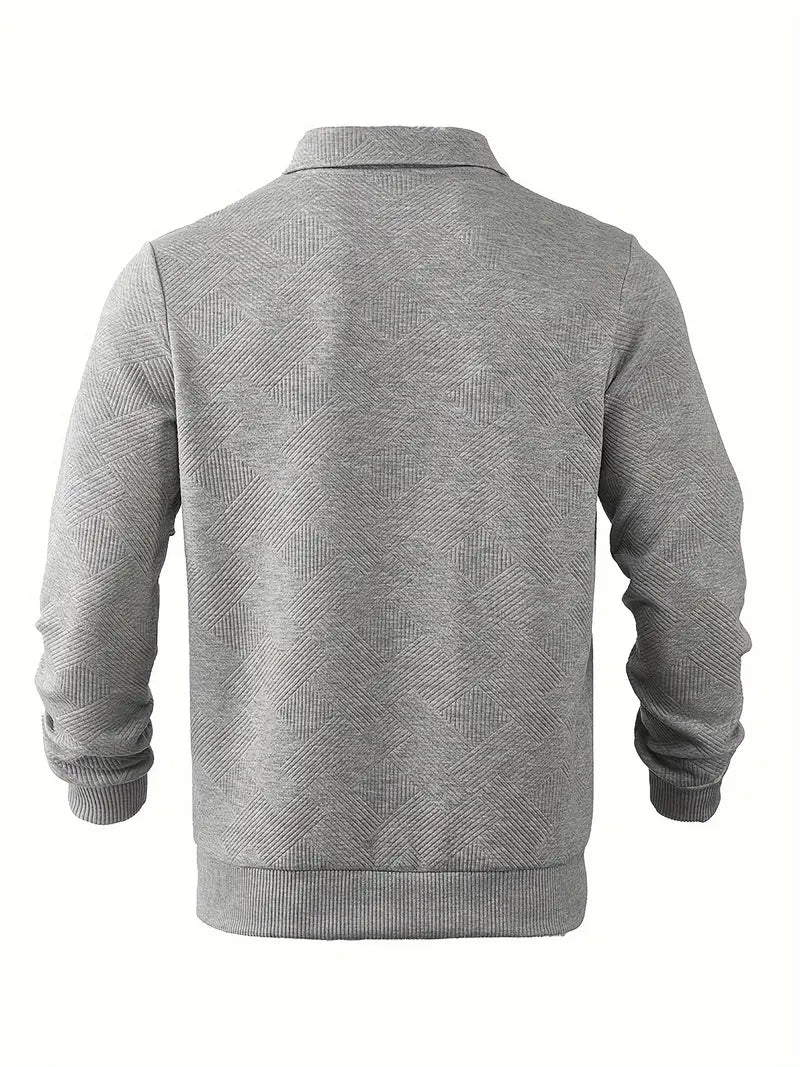 Oscar™ – Vintage Zip-Up Tröja med Geometriskt Mönster – bild 8