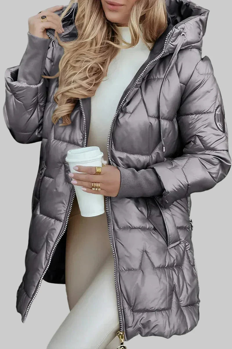 Amy | Elegant vinterrock med huva – bild 4
