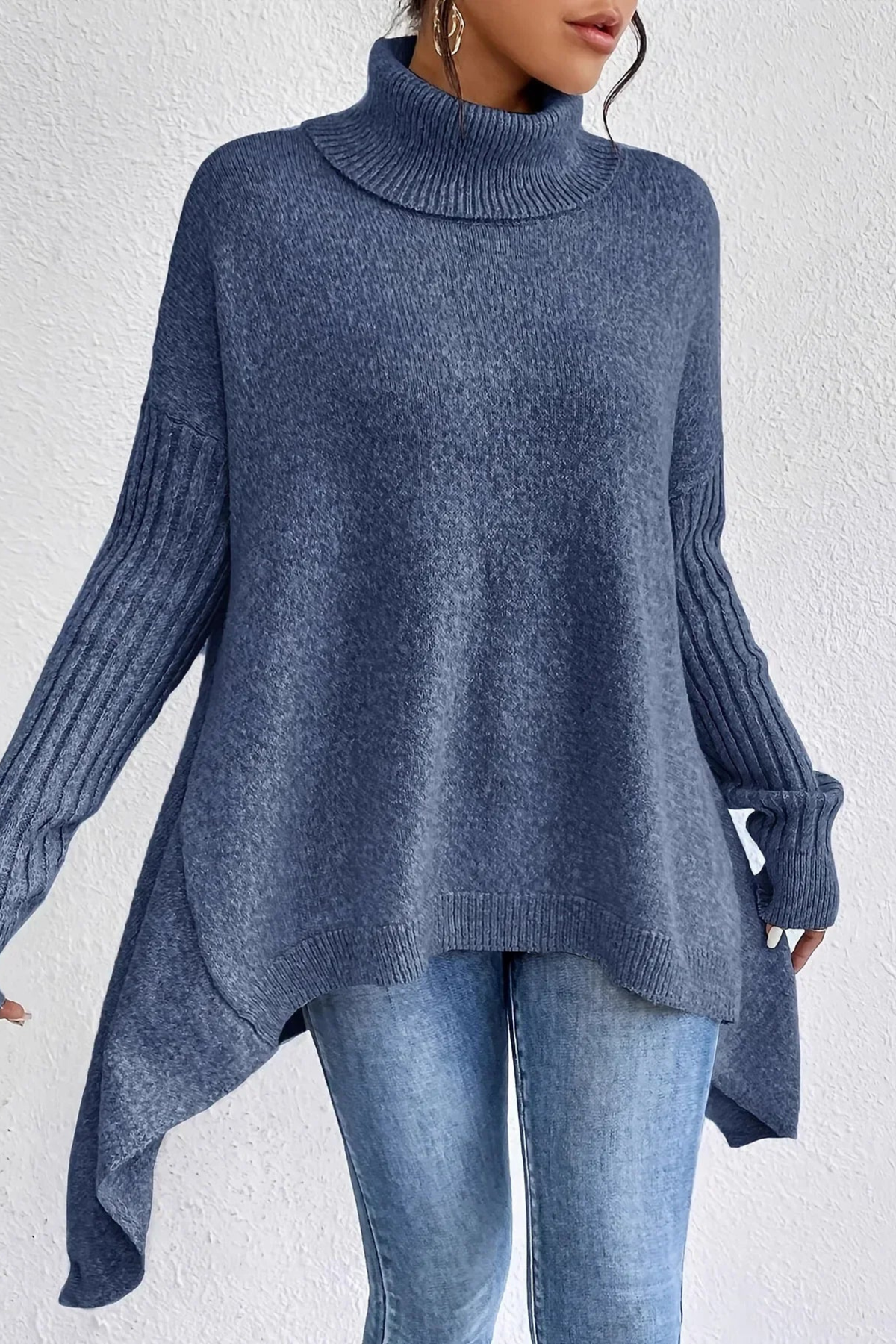 Mollby - Oversize Polotröja För Avslappnad Vardag – bild 2