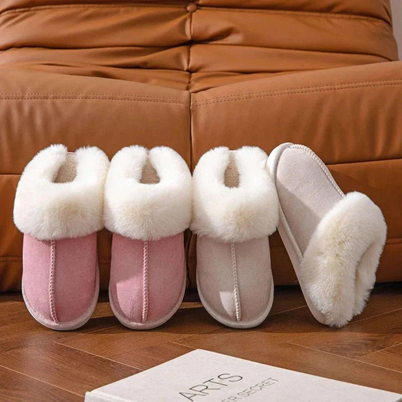 Plumera - Tofflor Unisex Pälsfodrade Halkfri Sula Hemmakväll – bild 10