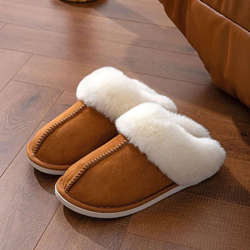 Plumera - Tofflor Unisex Pälsfodrade Halkfri Sula Hemmakväll – bild 2