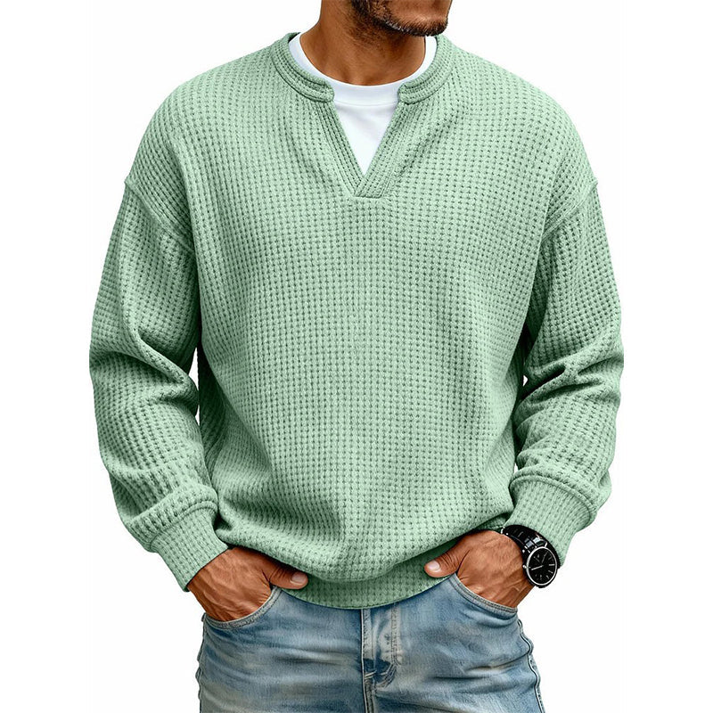 Rilvera - Långärmad Våffeltröja Med Skenbar Lagerlook
