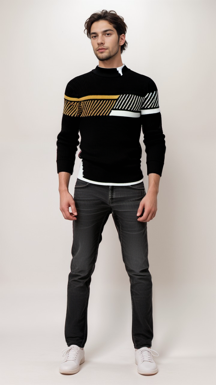 Niklas™ - Modern och Stilren Tröja – bild 8