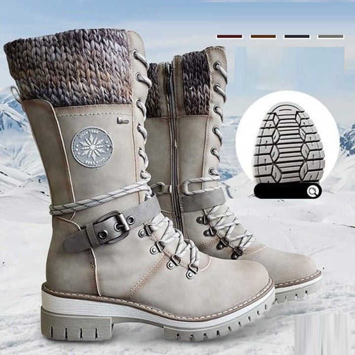FrostLuxe™ - Vattentäta Snörade Mid-Calf Boots – bild 8