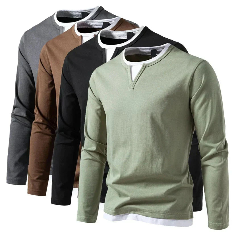 Ryan™ - Modern Långärmad V-ringad Tröja – bild 5