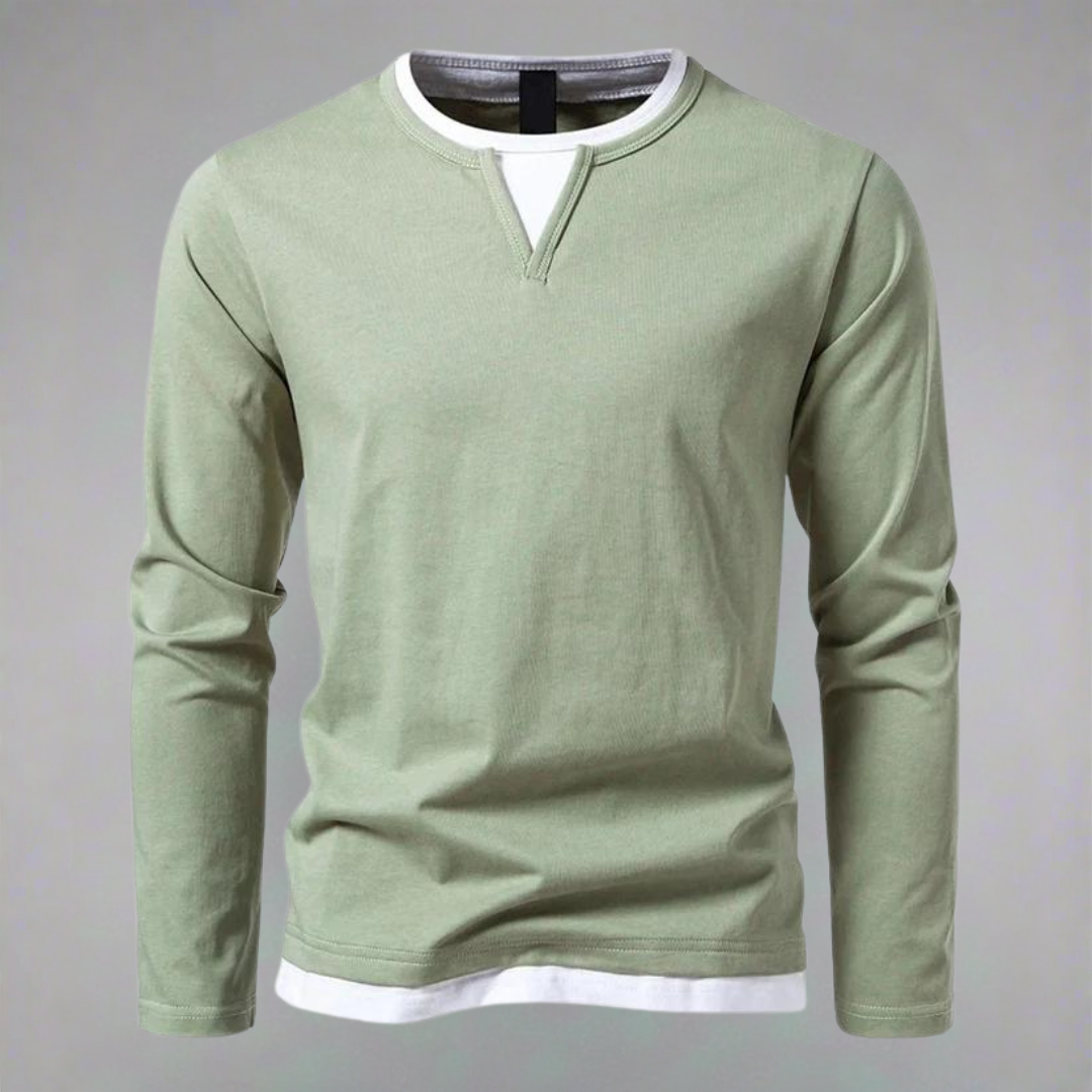Ryan™ - Modern Långärmad V-ringad Tröja – bild 4
