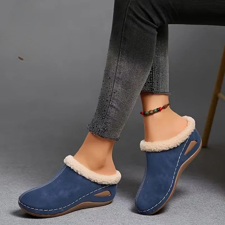 Novar | Pälsfodrade slip-on-sandaler – bild 4