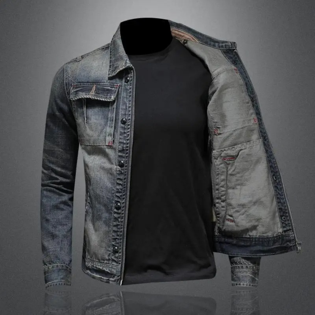 Roman™ - Klassisk Denimjacka – bild 5