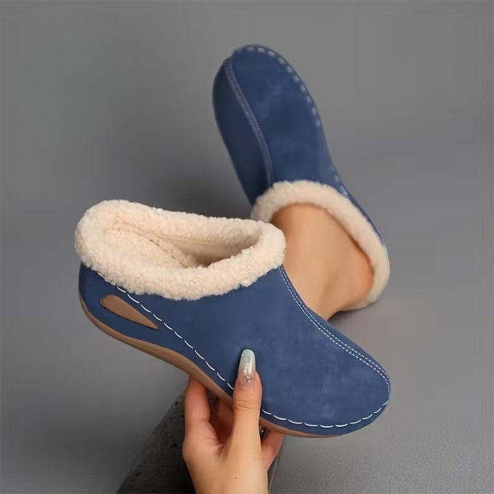 Novar | Pälsfodrade slip-on-sandaler