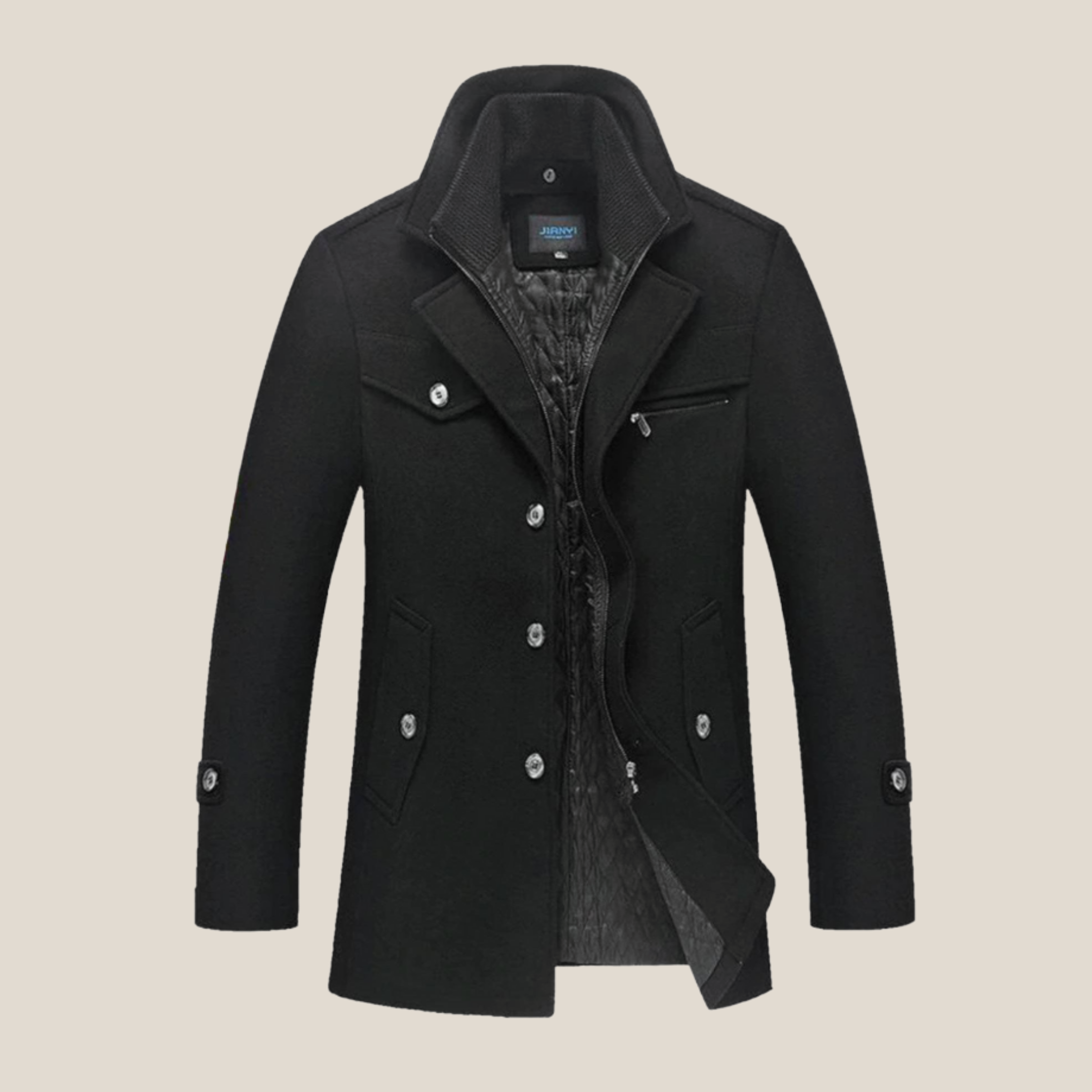 Andre - Klassisk peacoat i ull med tidlös elegans – bild 2