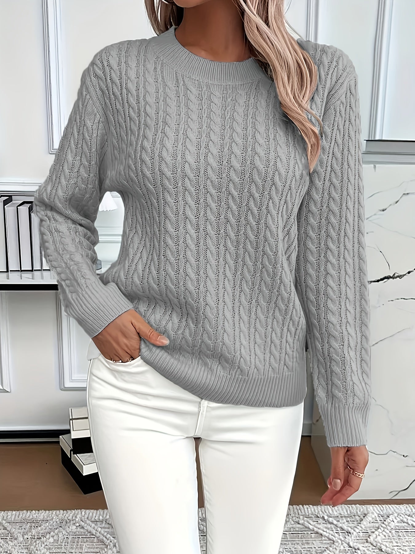 Lena | Kabelstickad tröja – bild 3