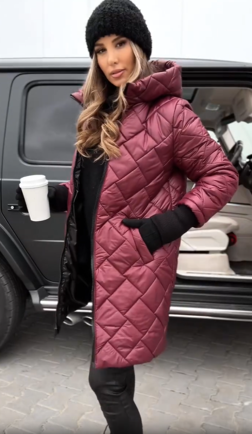 Bogna | Elegant quiltad dunjacka med huva – bild 8
