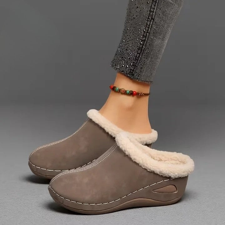 Novar | Pälsfodrade slip-on-sandaler – bild 6