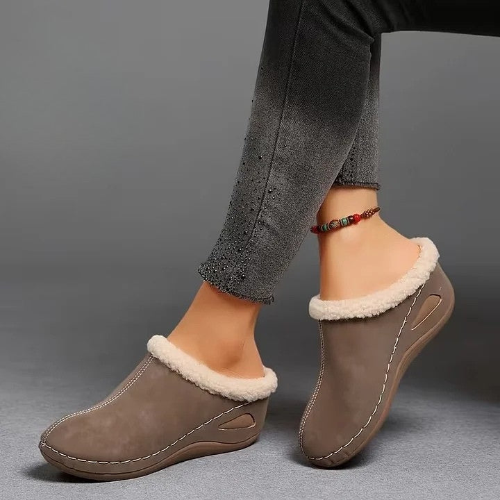 Novar | Pälsfodrade slip-on-sandaler – bild 7