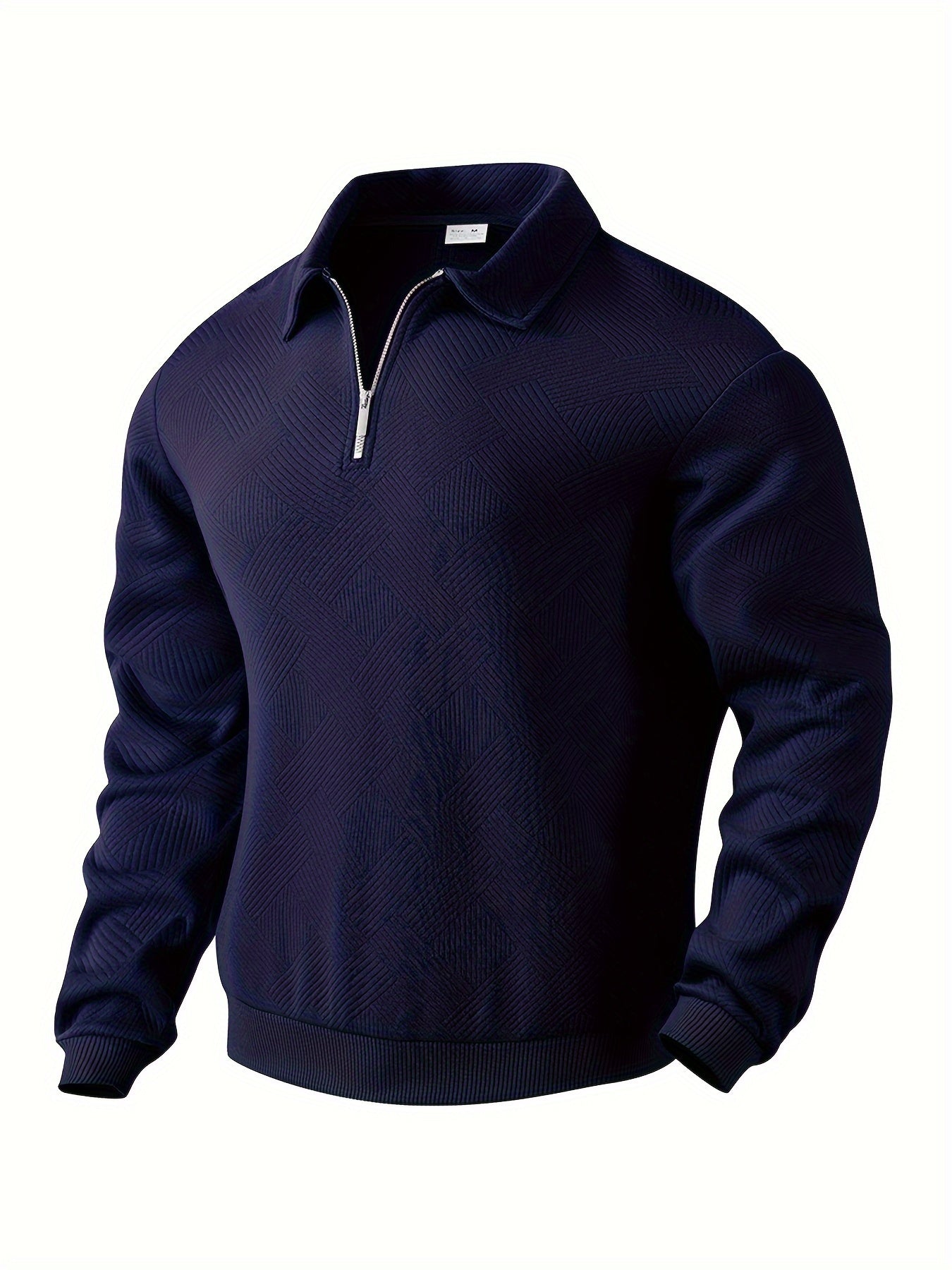 Oscar™ – Vintage Zip-Up Tröja med Geometriskt Mönster – bild 4
